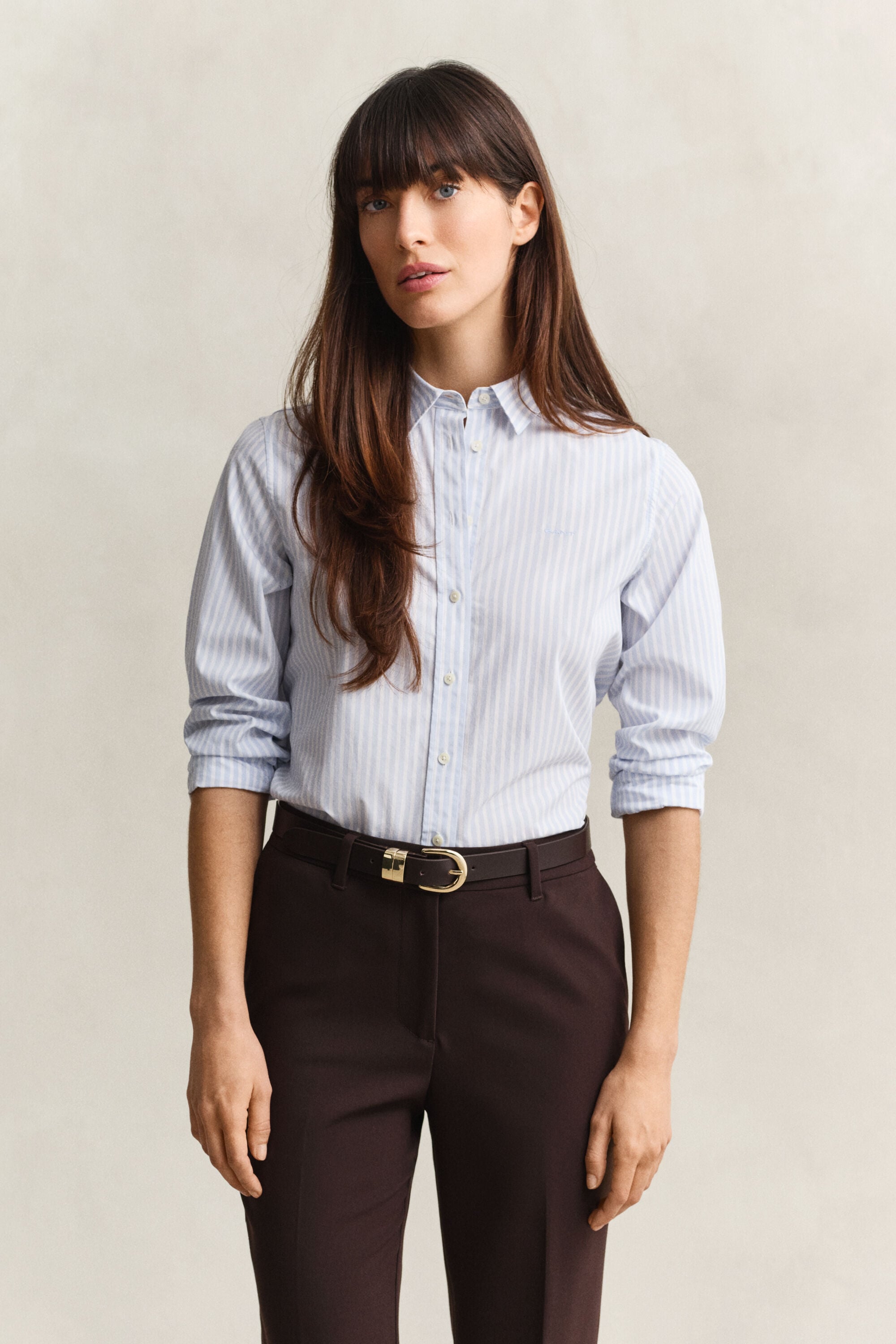 Classic Regular Striped Poplin Shirt