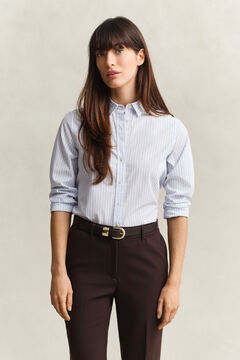 Classic Regular Striped Poplin Shirt — LIGHT BLUE 8