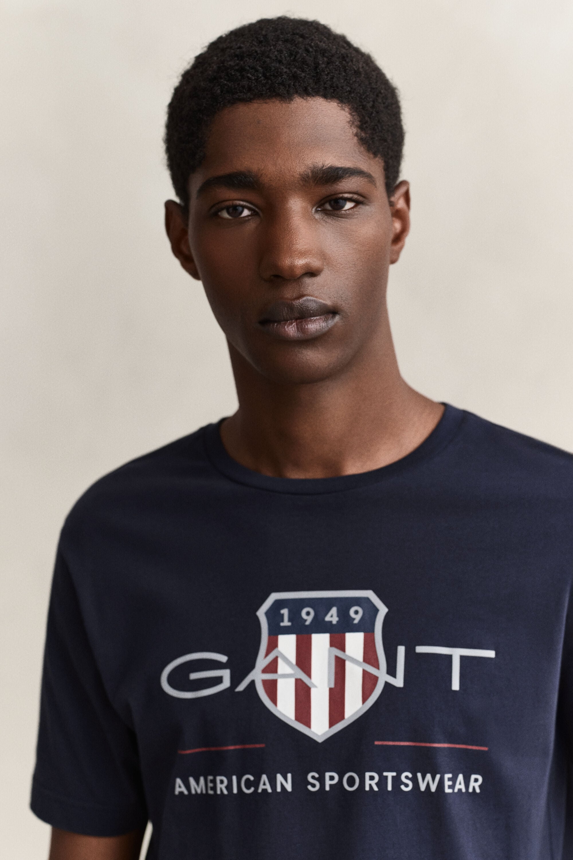Archive Shield T-Shirt — EVENING BLUE
