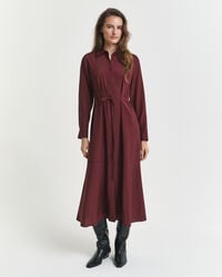Midi Viscose Shirt Dress
