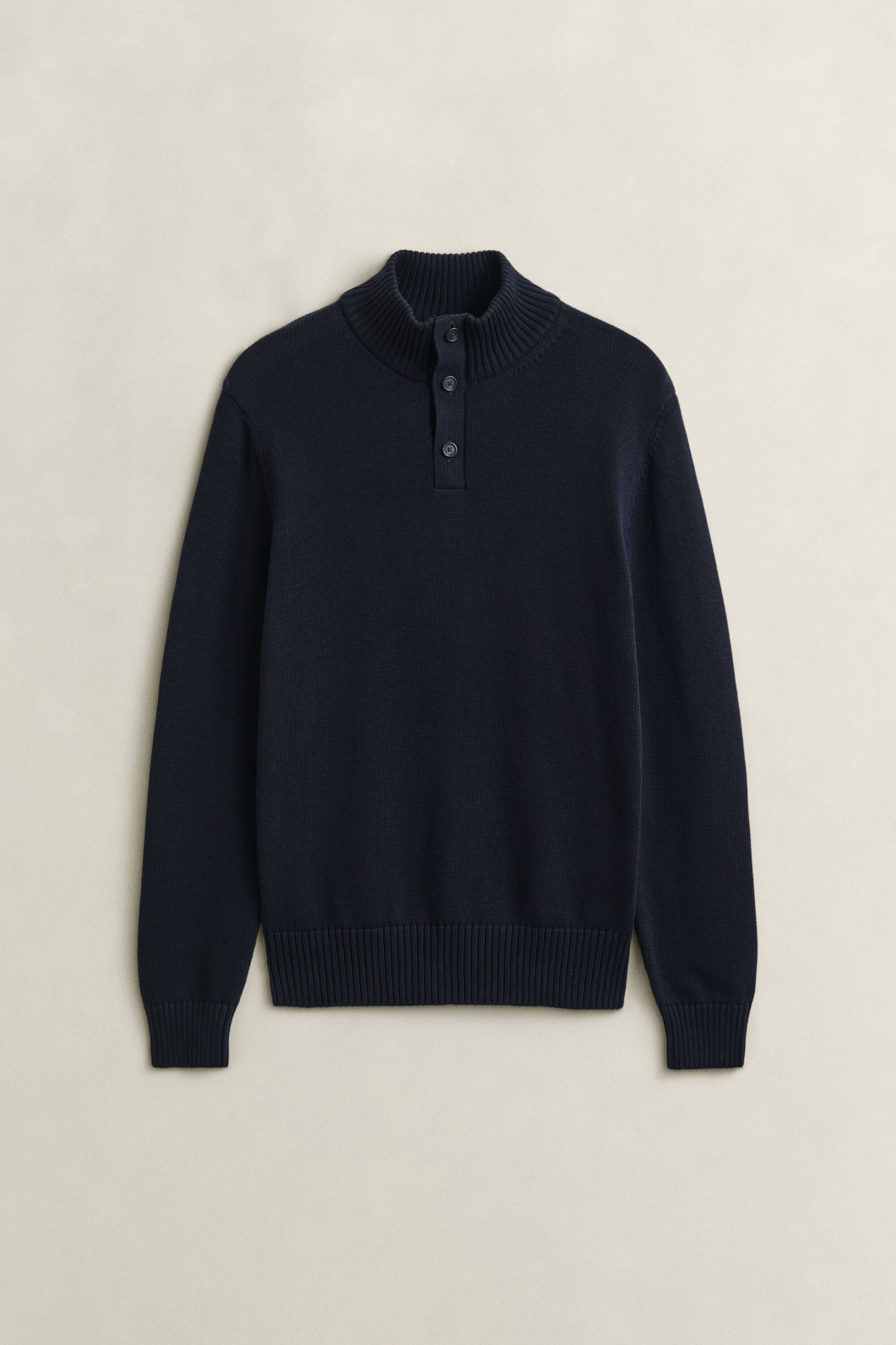 Supima Cotton Buttoned Neck Sweater