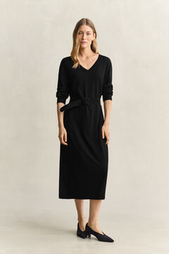 Extra Fine Merino Wool Dress — BLACK 5