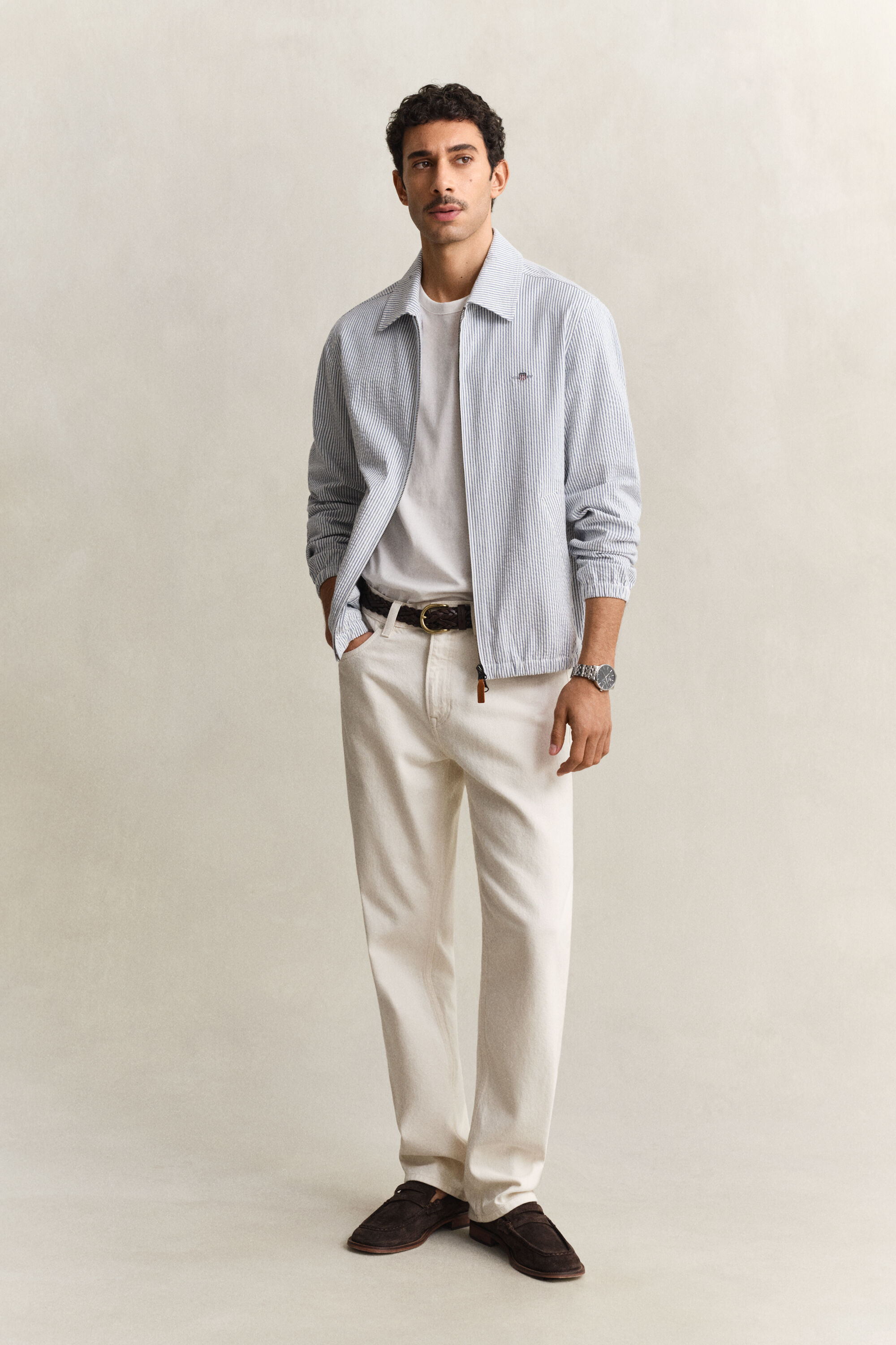 Seersucker Windcheater Jacket