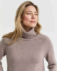 Soft Wool Cashmere Blend Turtleneck Sweater