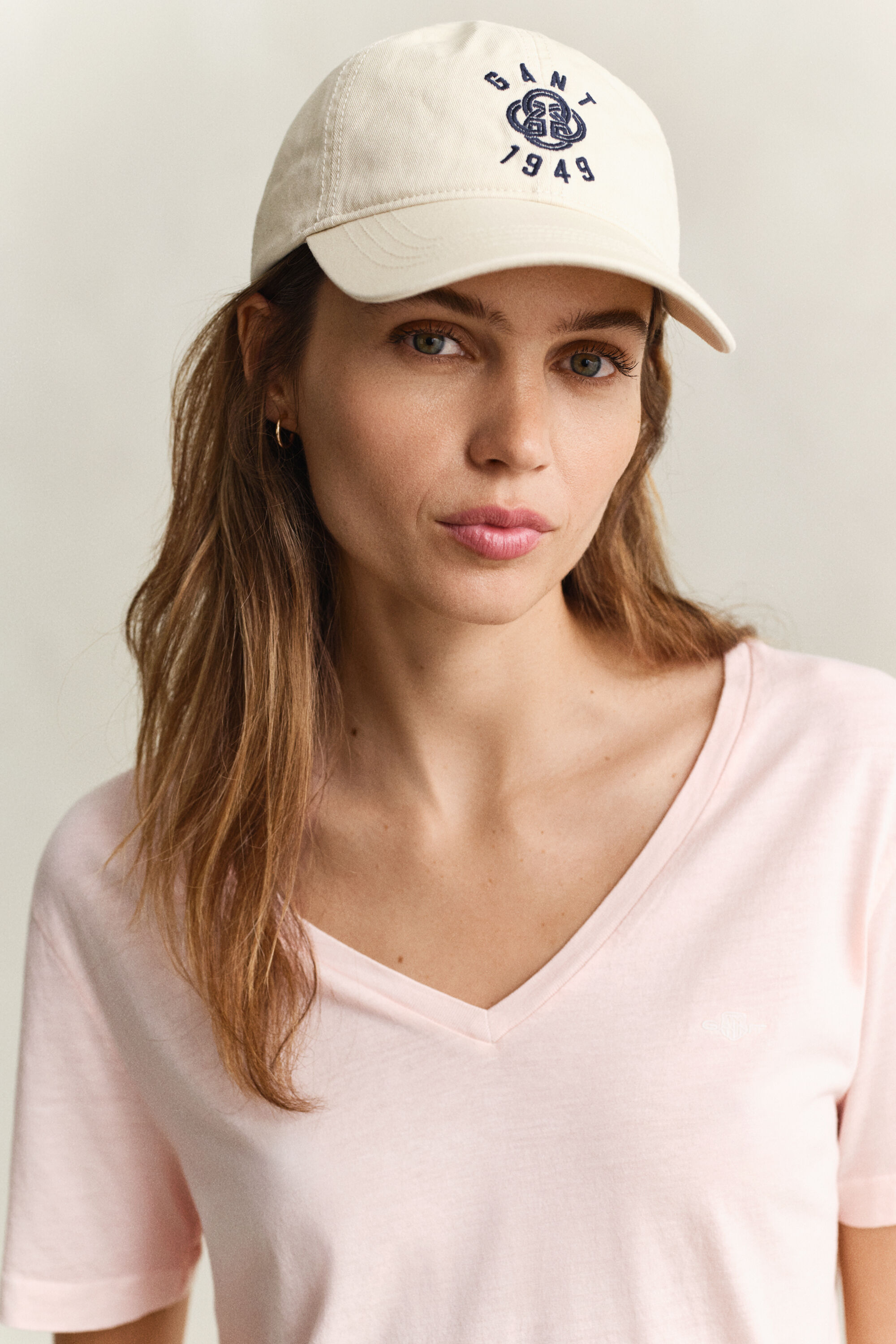 Washed Shield V-Neck T-Shirt