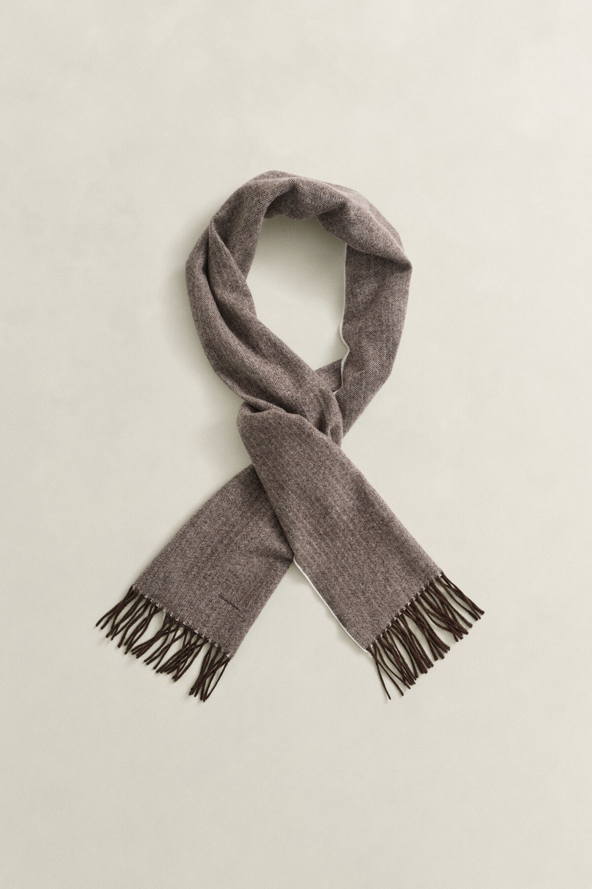 Herringbone Scarf — RICH BROWN