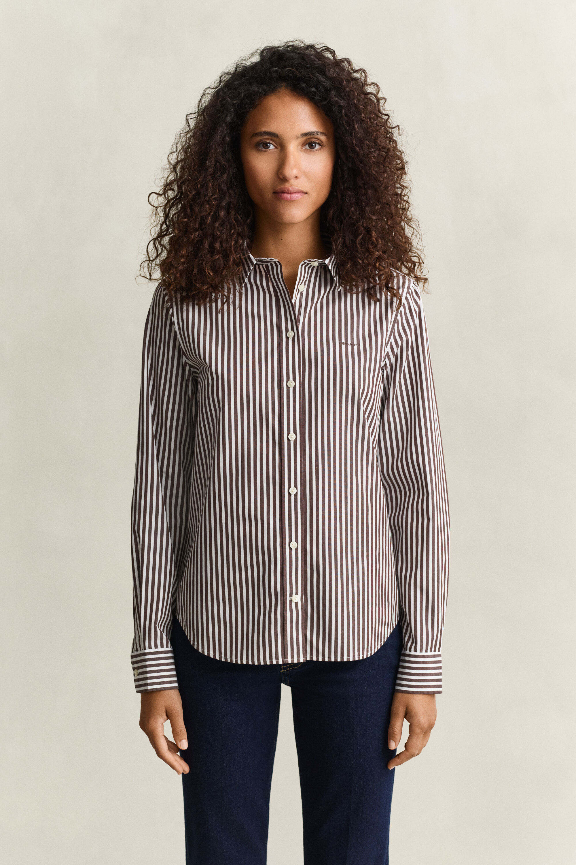 Classic Regular Striped Poplin Shirt