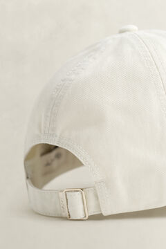 Graphic Cotton Twill Cap — CREAM 1