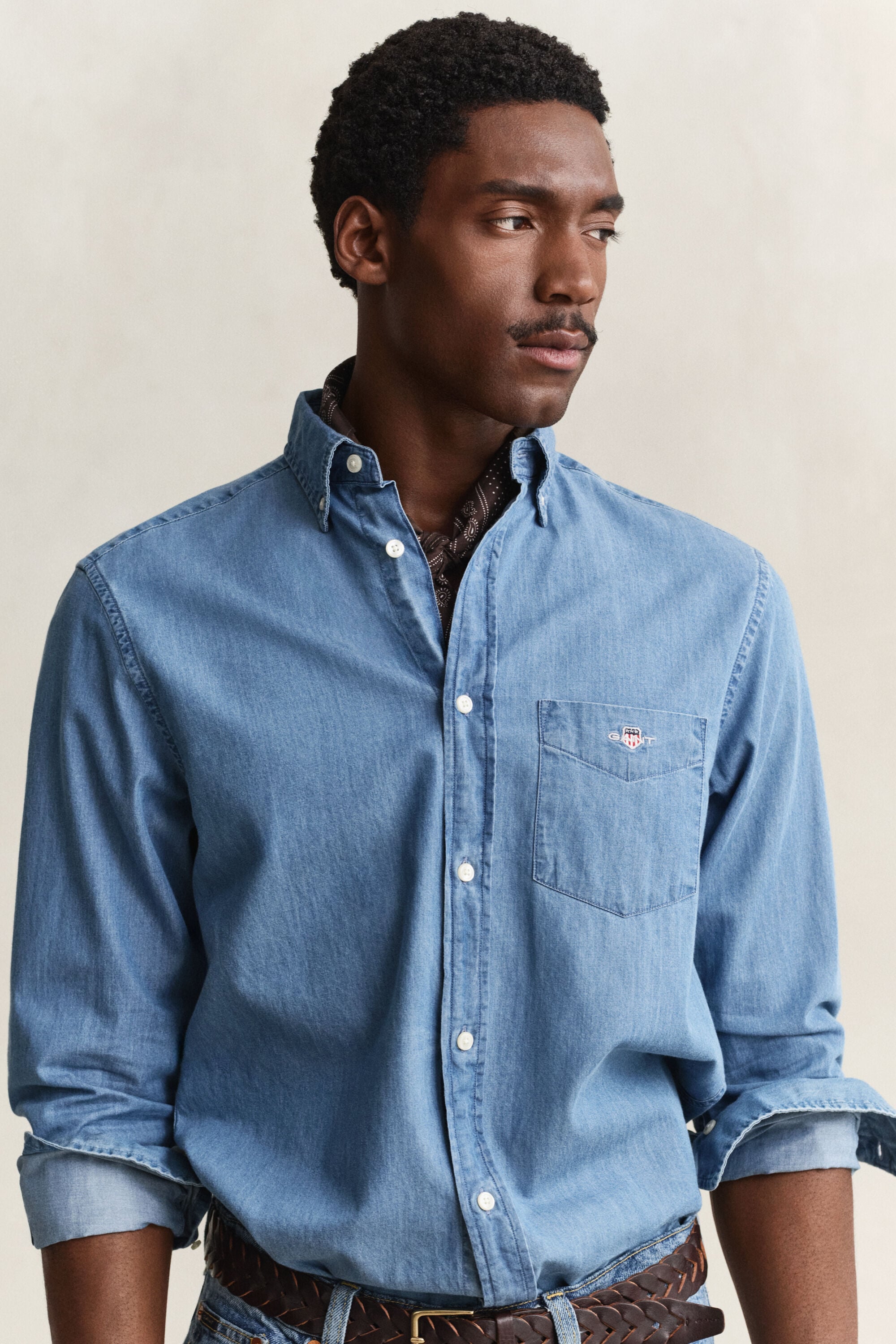 Regular Fit Indigo Shirt