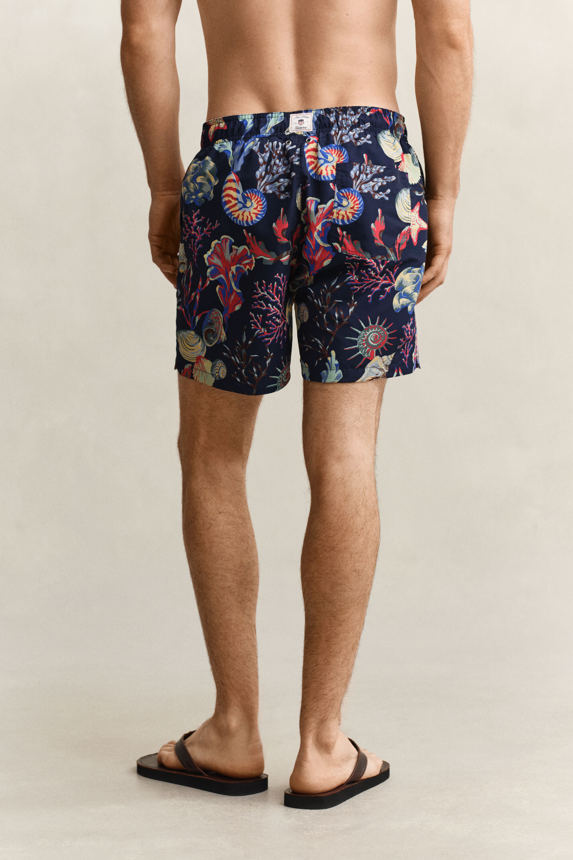 Seaweed Print Swim Shorts