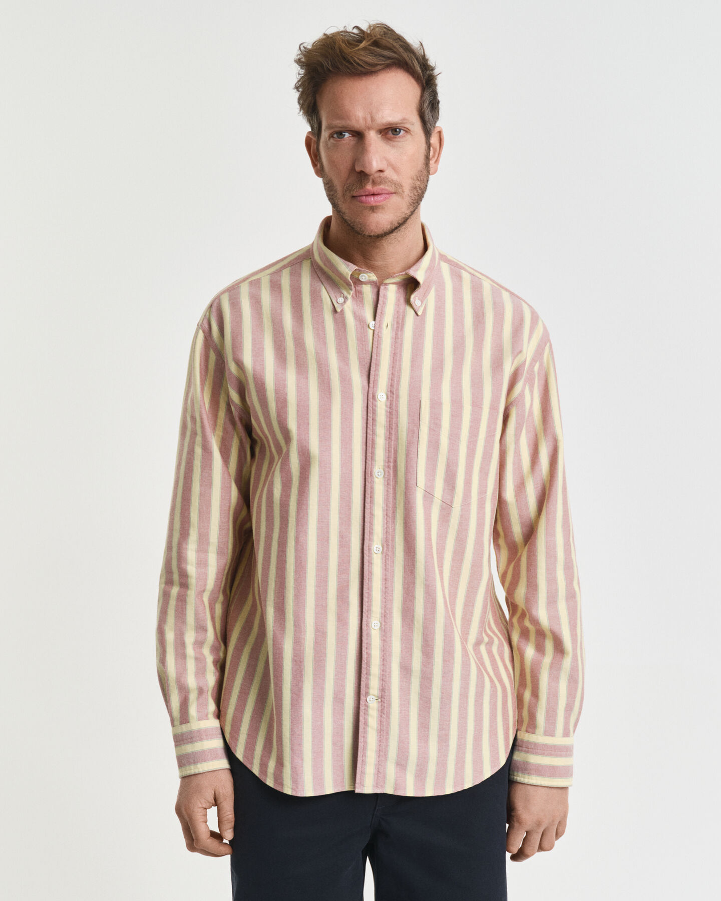 Relaxed Fit Striped Heritage Oxford Shirt