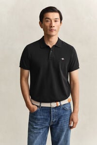 Slim Fit Shield Piqu&eacute; Polo Shirt