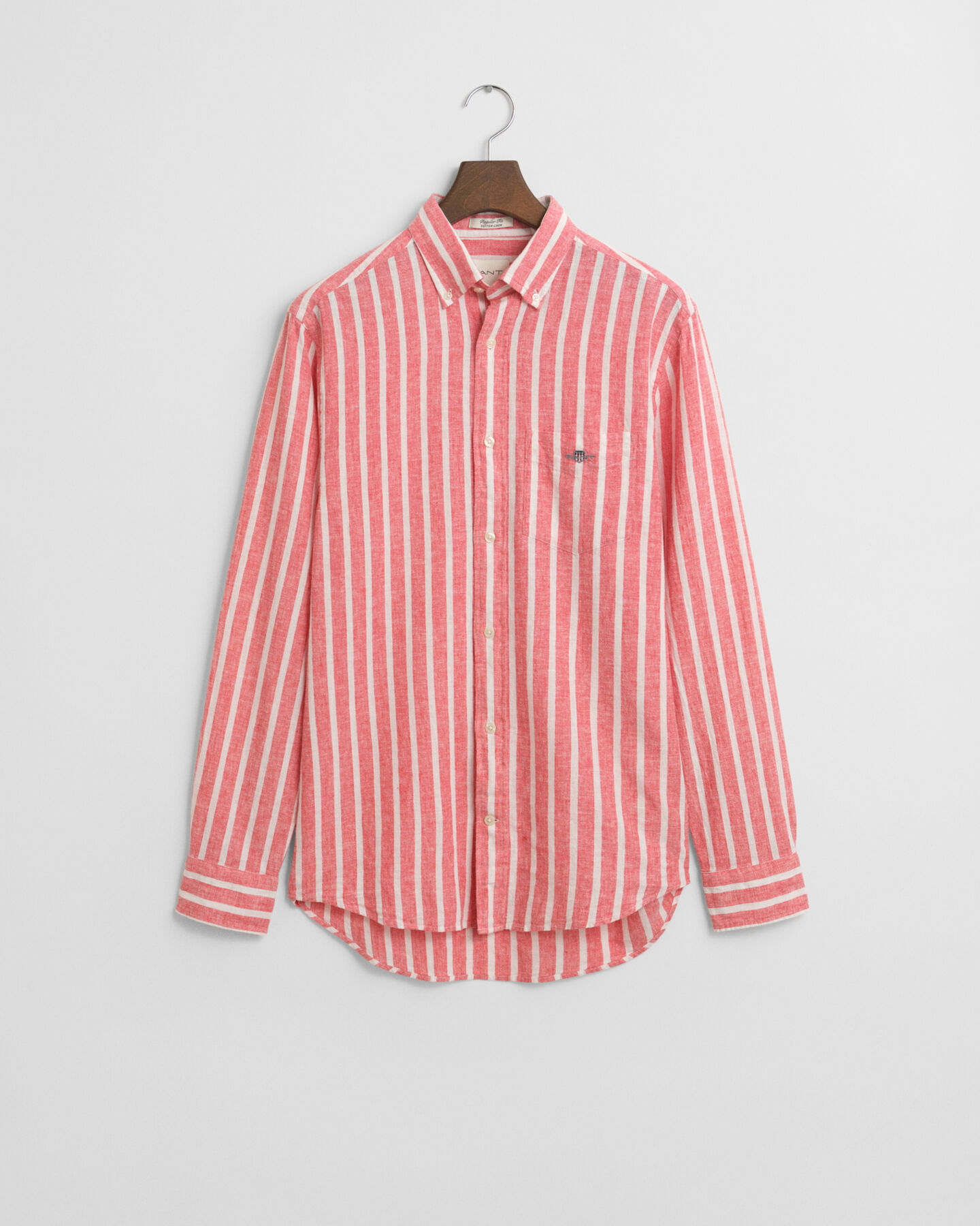 Regular Fit Striped Cotton Linen Shirt
