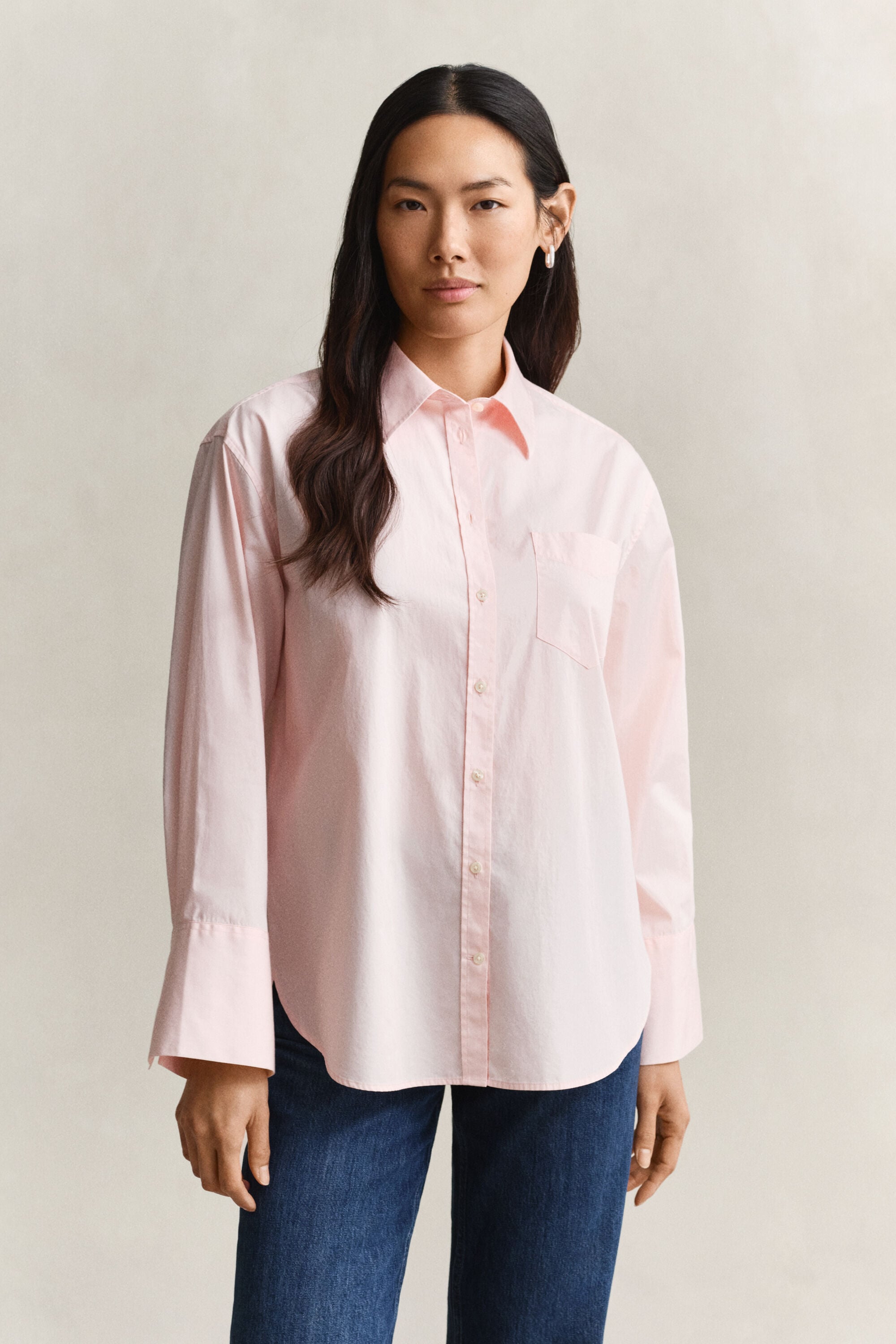 Wide Sleeve Classic Poplin Shirt