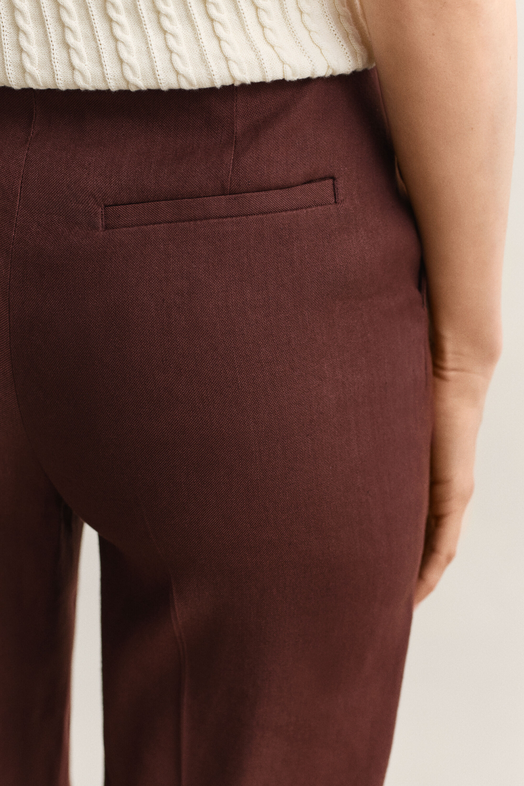 Tailored Linen Stretch Pants