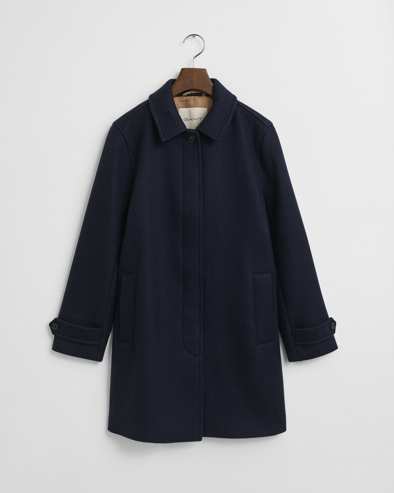 Wool Blend Car Coat