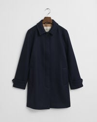 Wool Blend Car Coat
