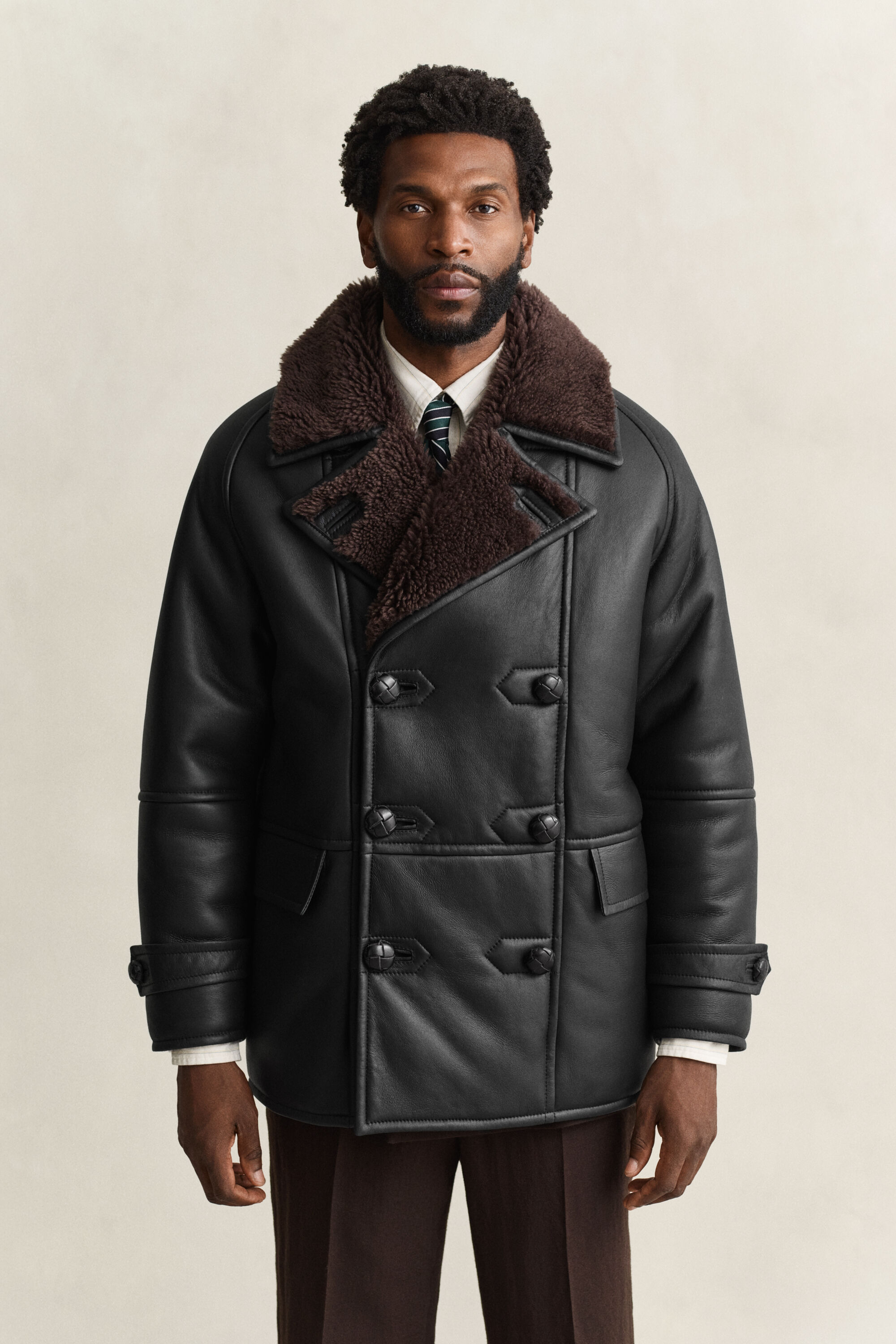 Shearling Peacoat
