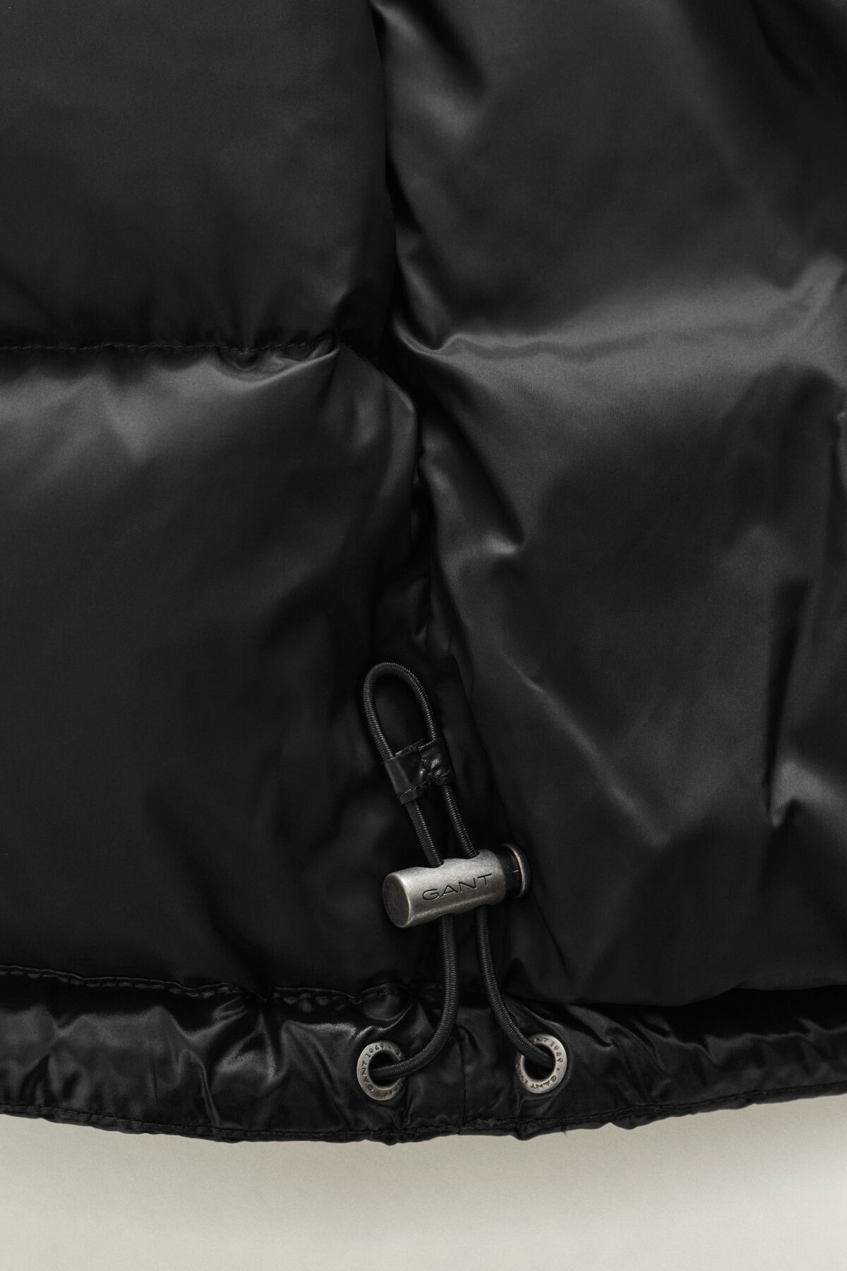 Shiny Down Jacket — BLACK