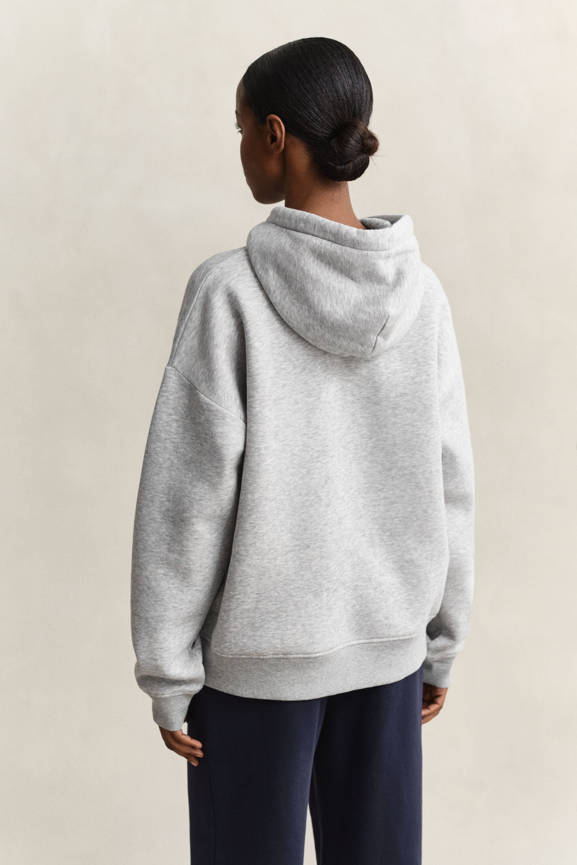 Shield Hoodie — LIGHT GREY MELANGE
