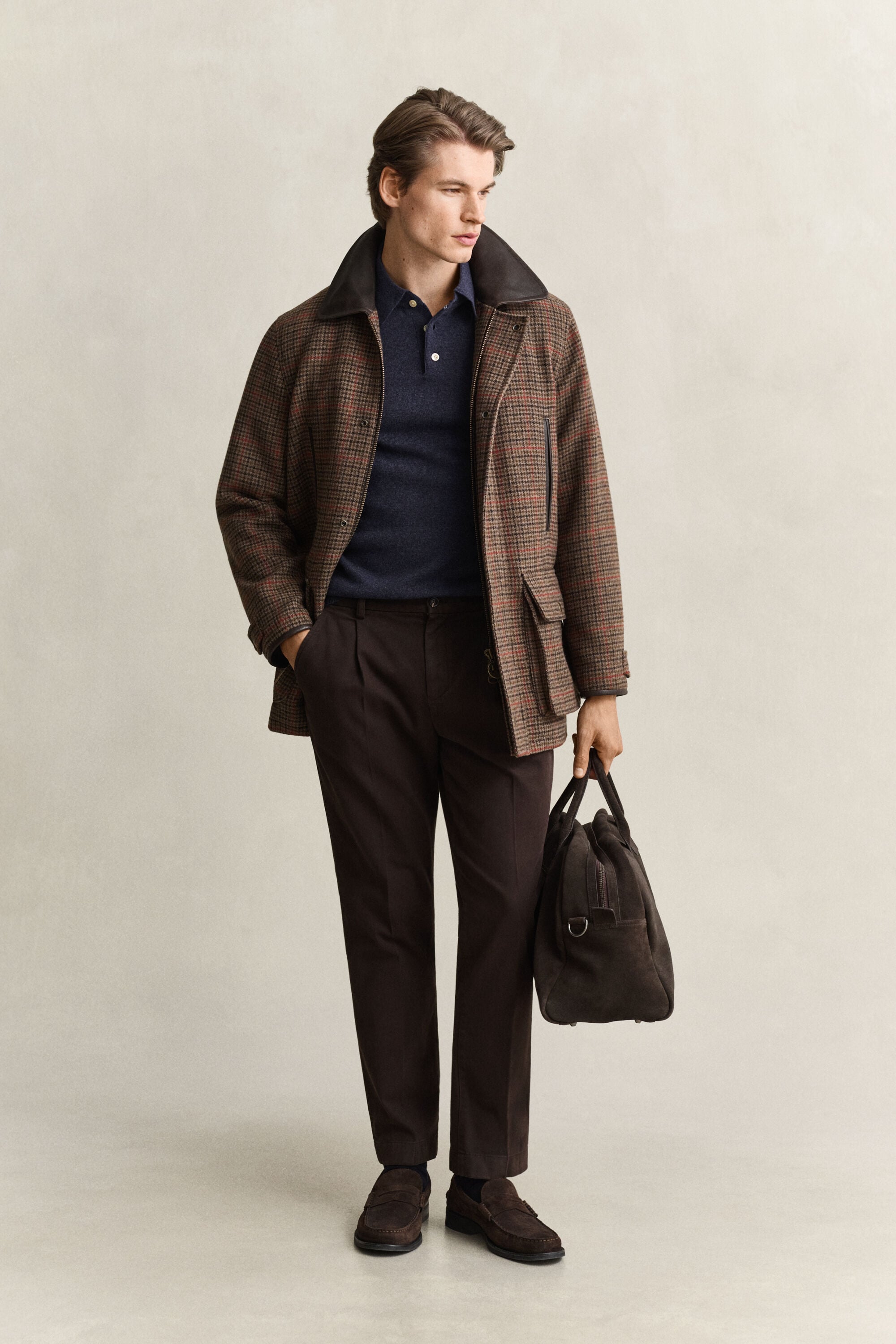 Superfine Lambswool Polo Sweater