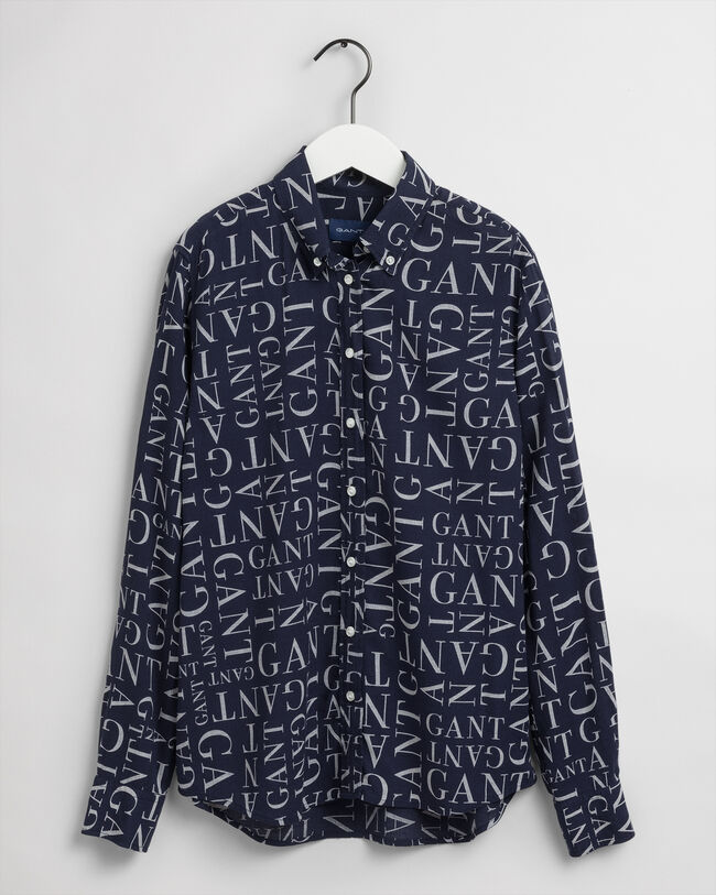 Regular Fit Typography Print Shirt
