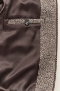 Wool Blend Windcheater Jacket — MIST TAUPE 6