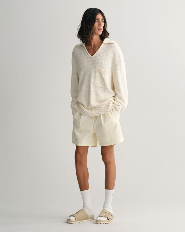 Relaxed Fit Pleated Shorts