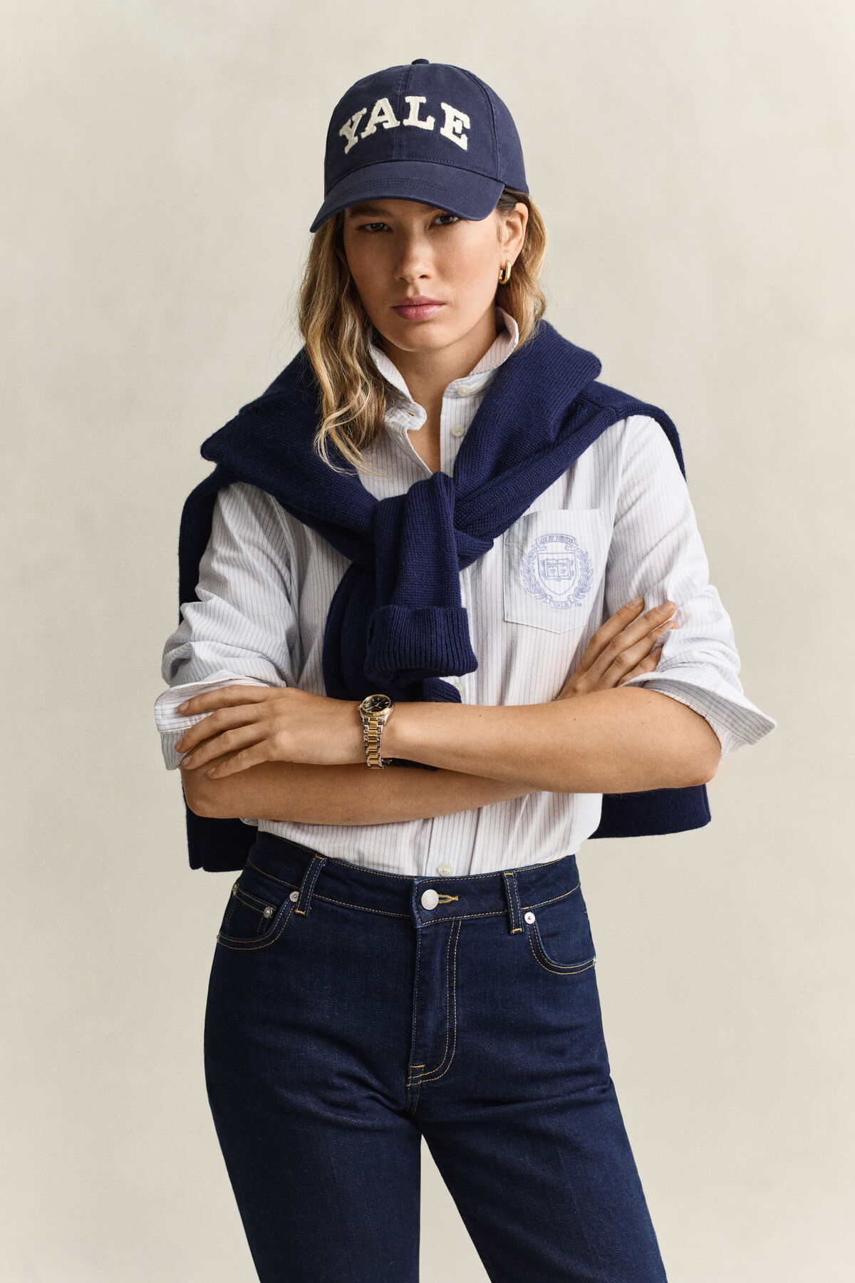 Gant x Yale Striped Oxford Shirt — MISTY LAVENDER