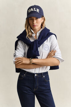 Gant x Yale Striped Oxford Shirt — MISTY LAVENDER 7