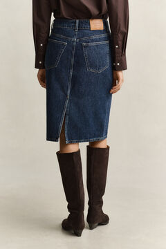 Denim Skirt — DARK BLUE WORN IN 2
