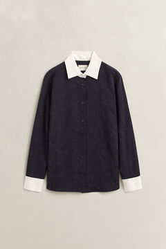 Jacquard Shirt — EVENING BLUE 1