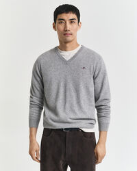 Superfine Lambswool V-Neck Sweater
