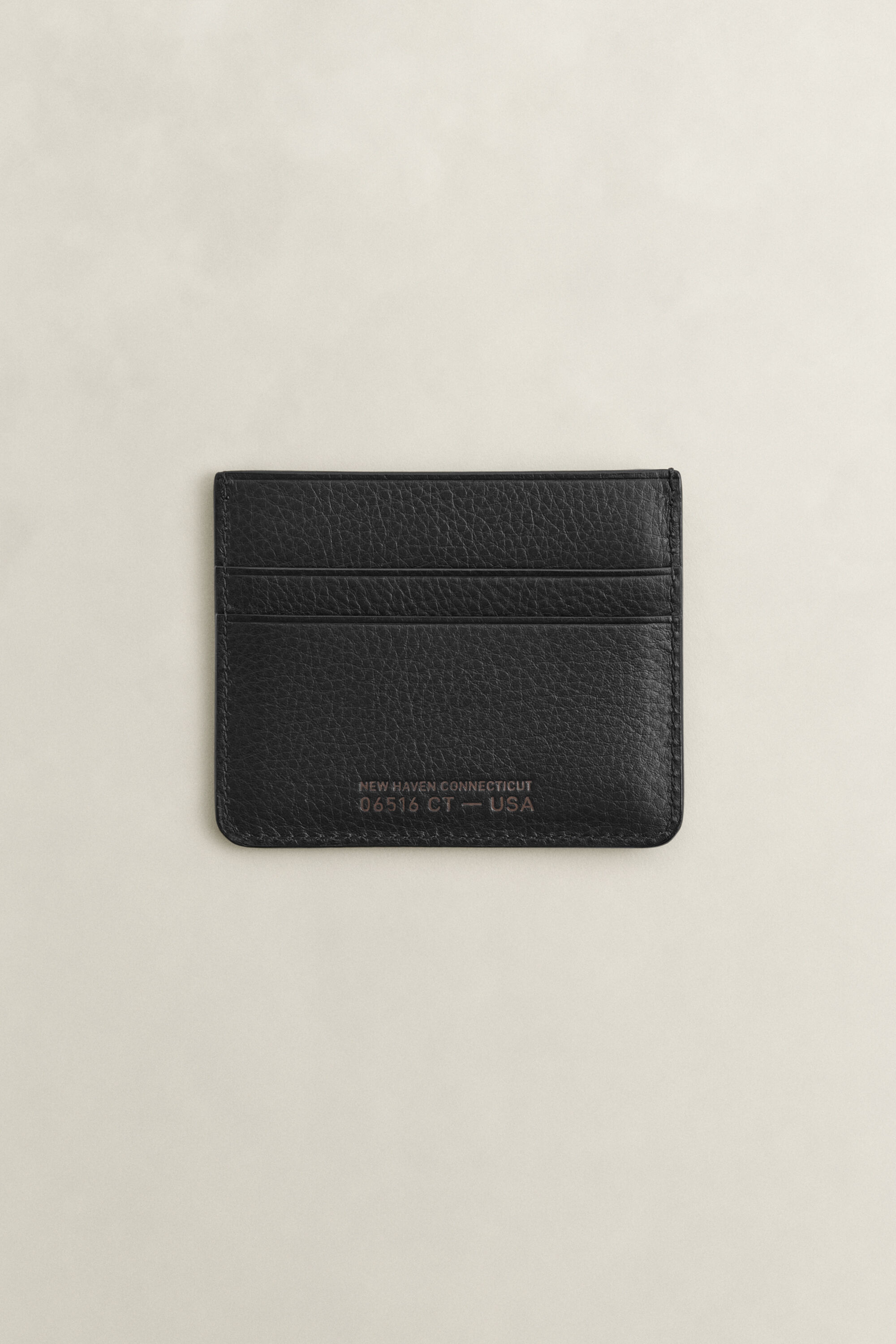 Grained Leather Card Pouch