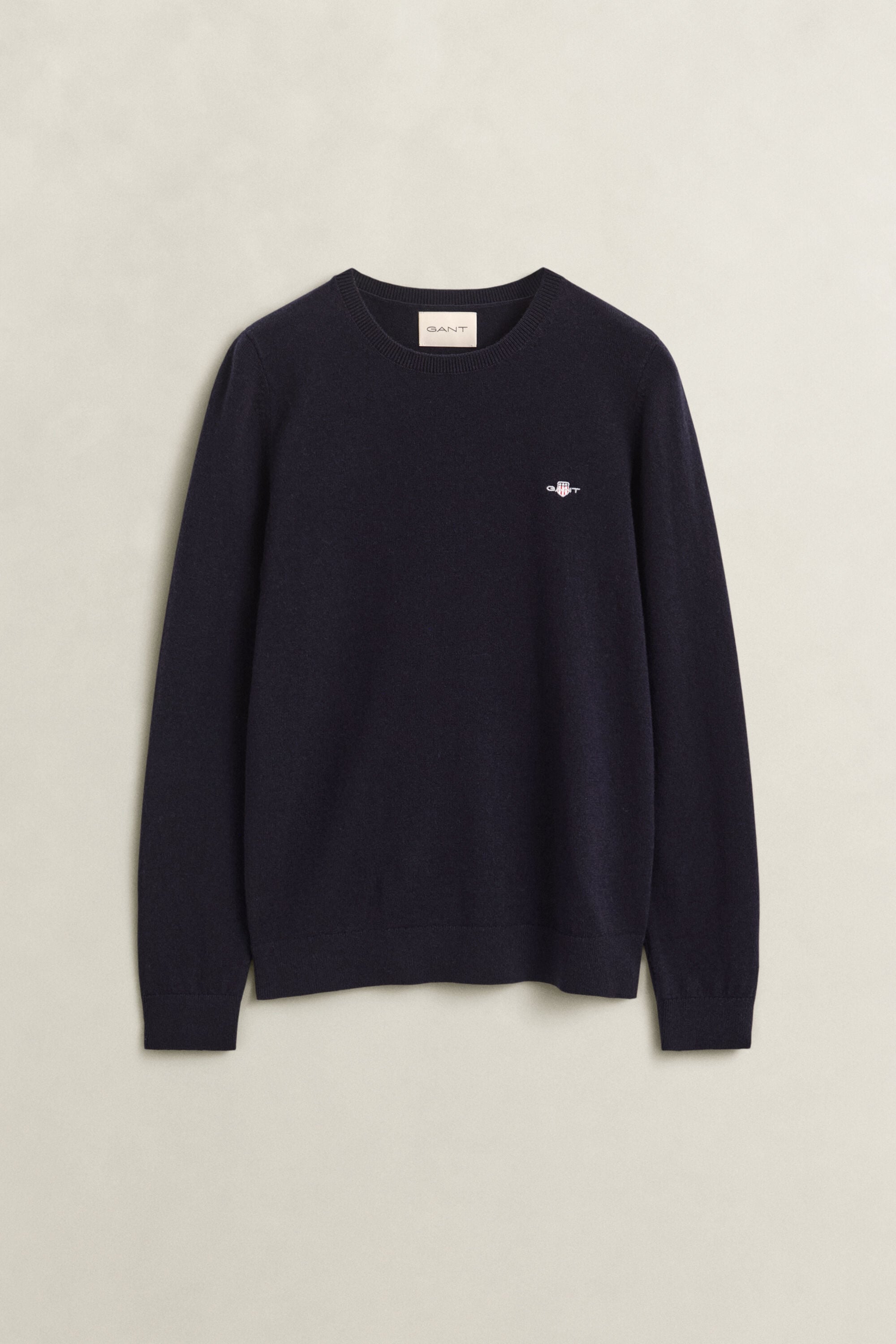 Wool Cotton Crew Neck Sweater