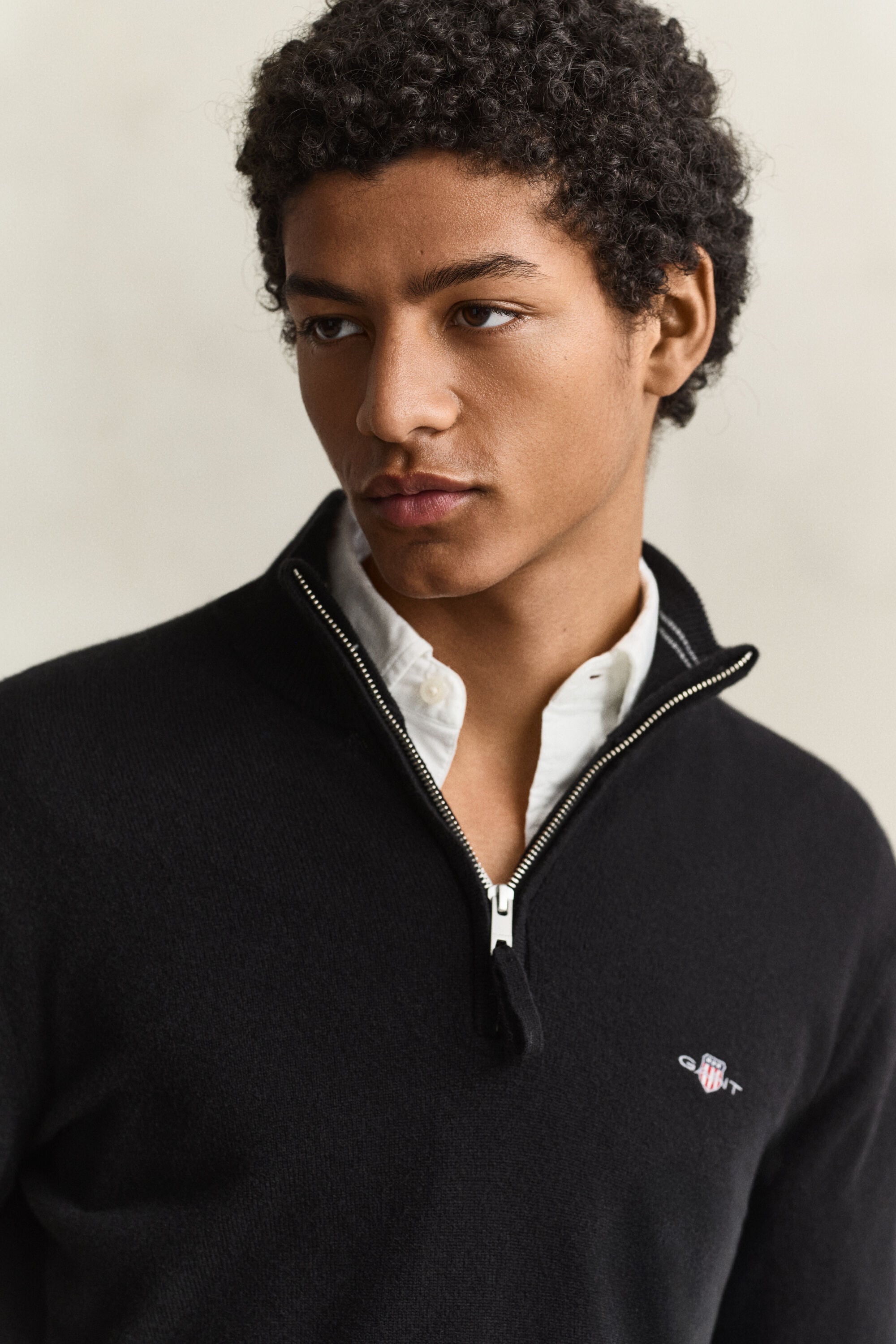 Lambswool Half-Zip Sweater