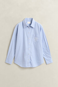 Relaxed Fit Striped Classic Poplin Shirt — MISTY LAVENDER 1