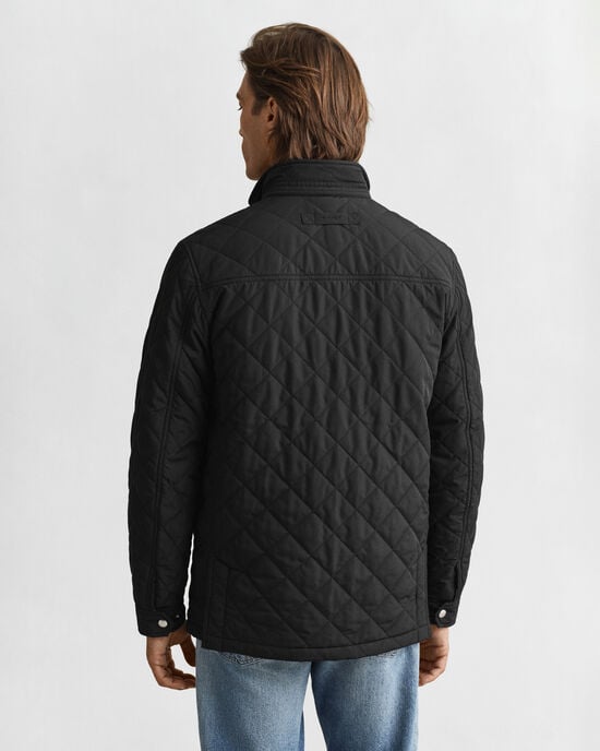 Quilted Windcheater Mid-Length Jacket