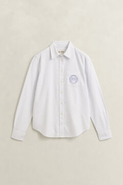 Gant x Yale Striped Oxford Shirt — MISTY LAVENDER 1