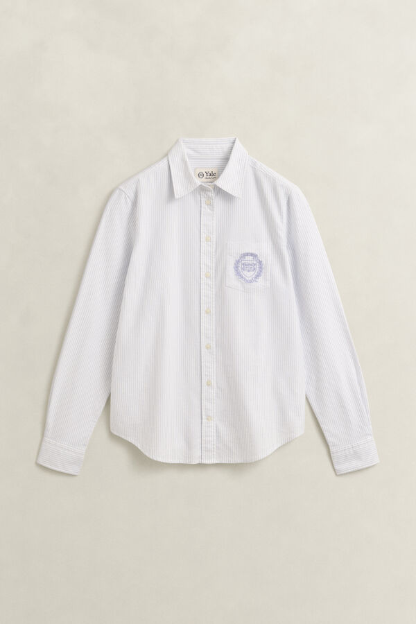 Gant x Yale Striped Oxford Shirt — MISTY LAVENDER
