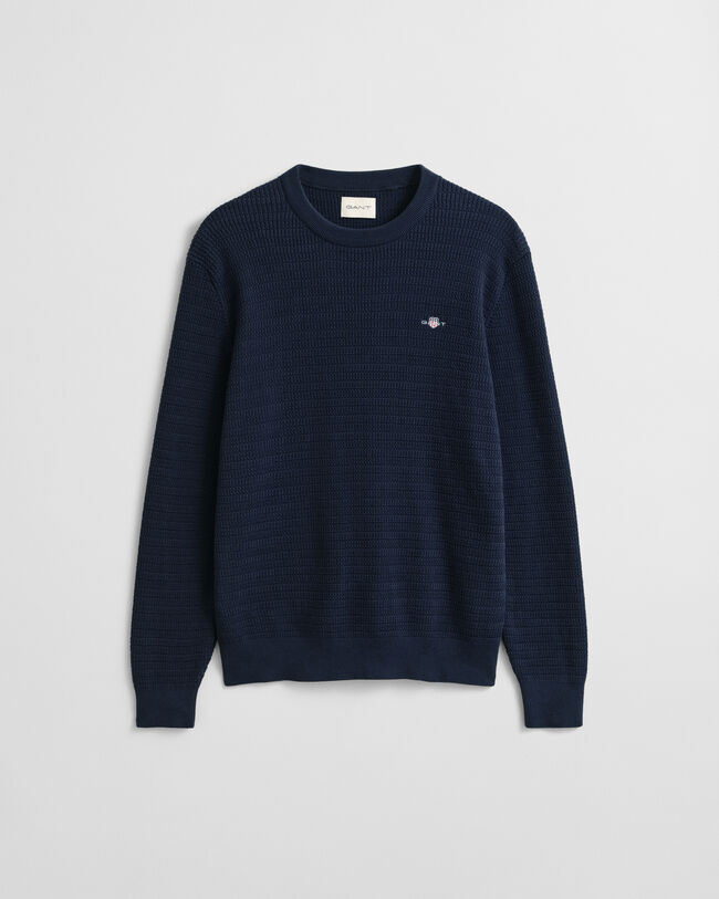 Mini Cable Knit Crew Neck Sweater