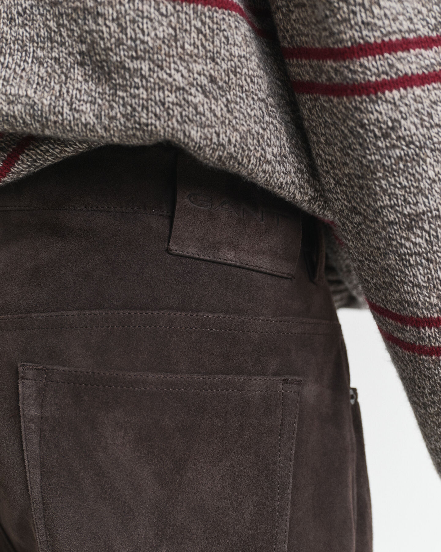 Suede Straight Fit Jeans