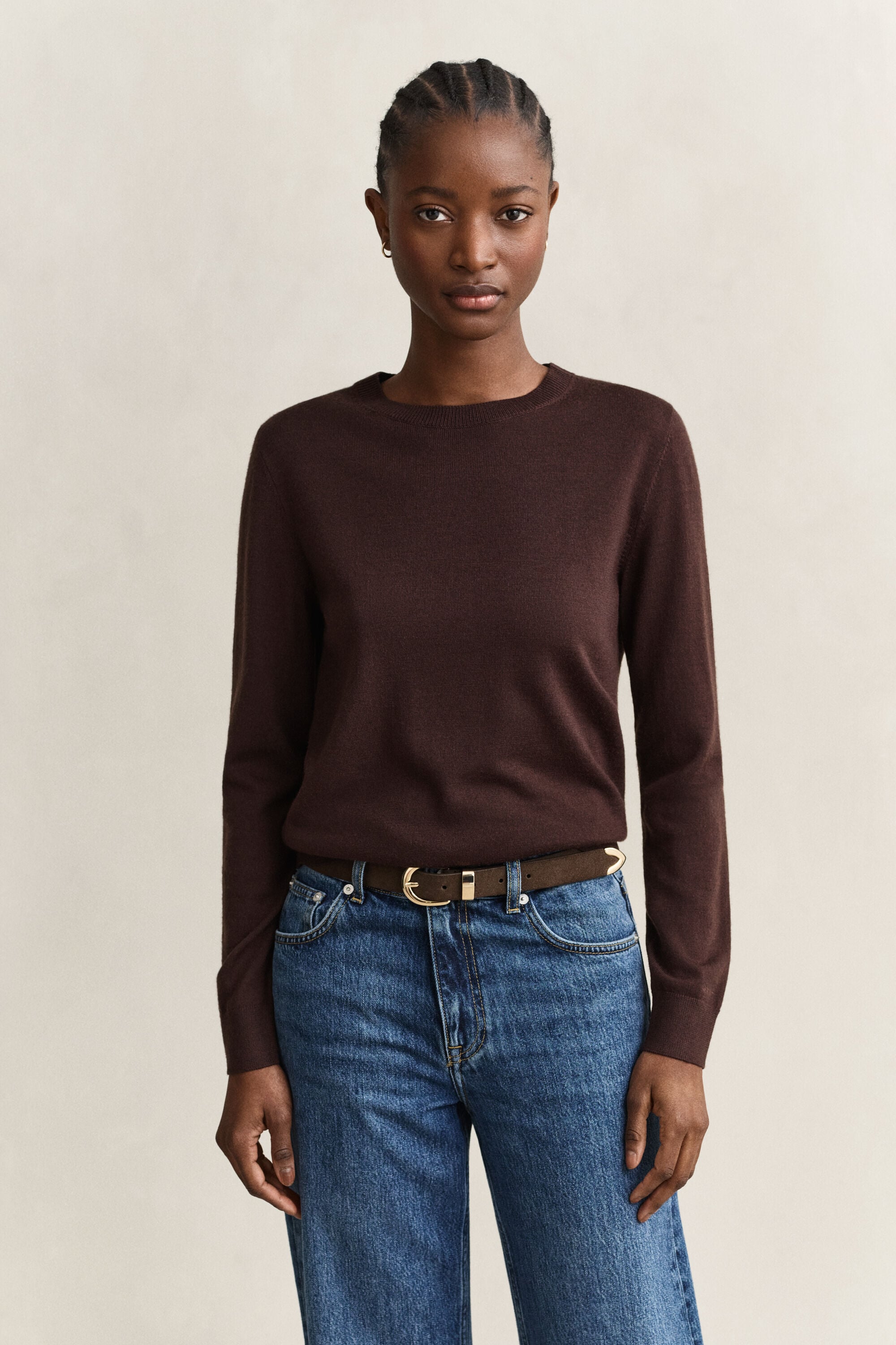 Extra Fine Merino Wool Crew Neck Sweater