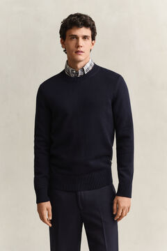 Supima Cotton Sweater — EVENING BLUE 5
