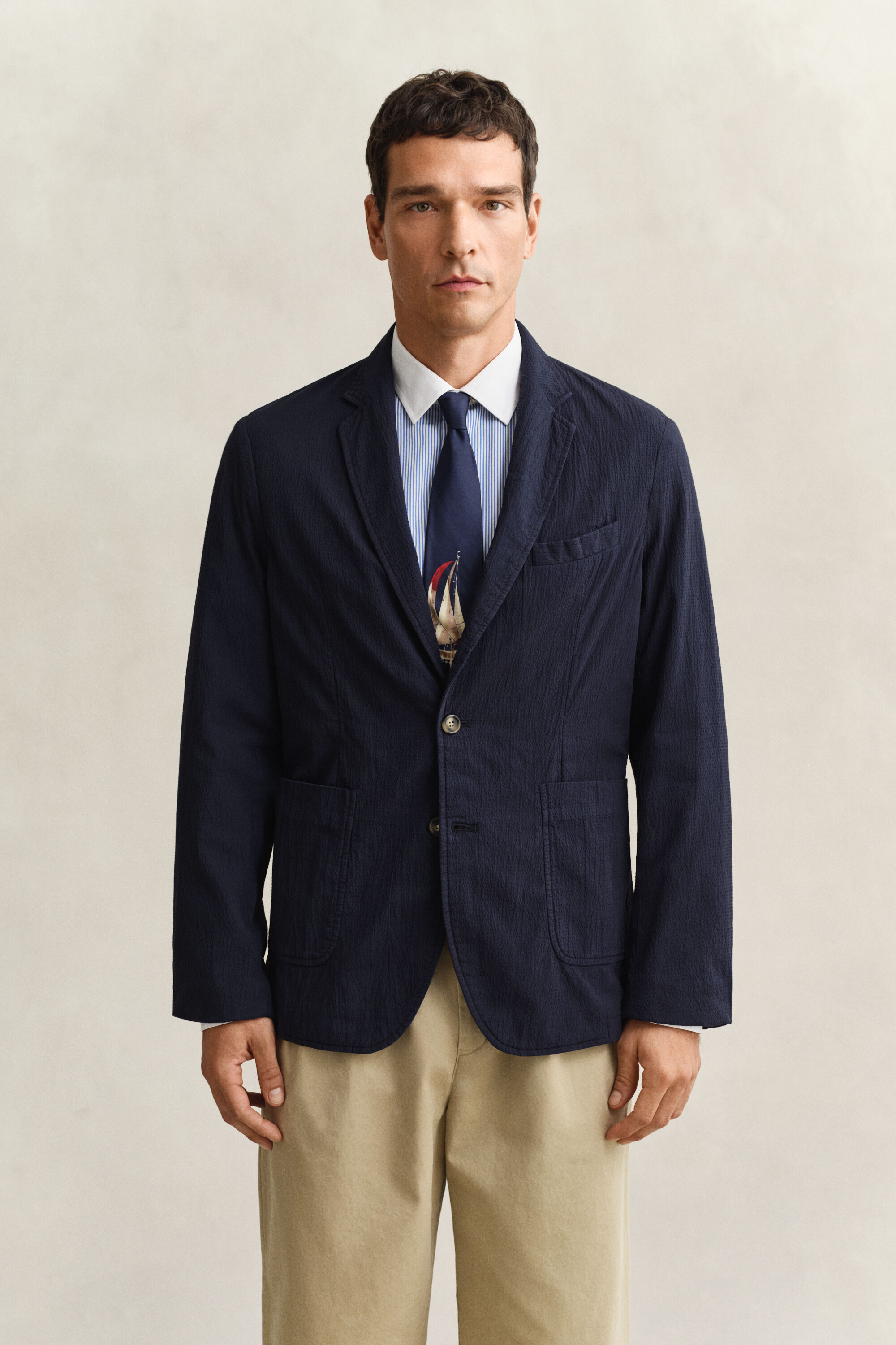 Seersucker Blazer