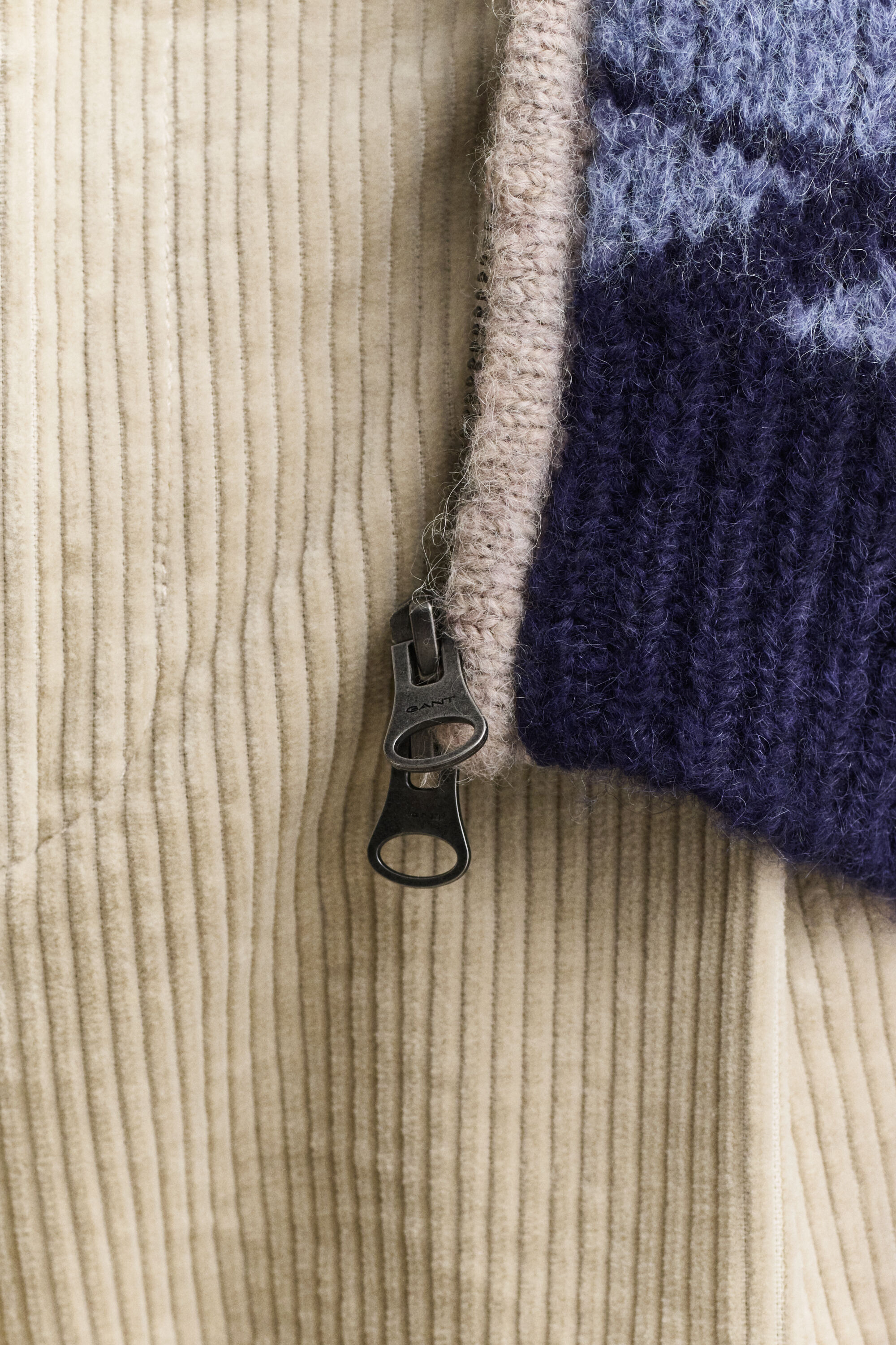 Alpaca Wool Blend Jacquard Zip Cardigan