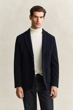 Felted Wool Club Blazer — EVENING BLUE 6