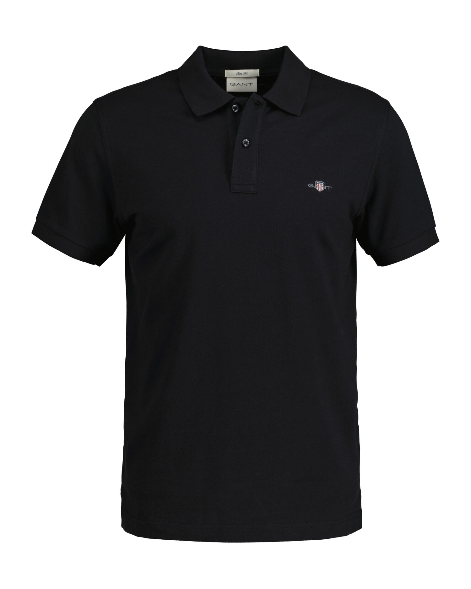 Classic Slim Polo Shirt — BLACK