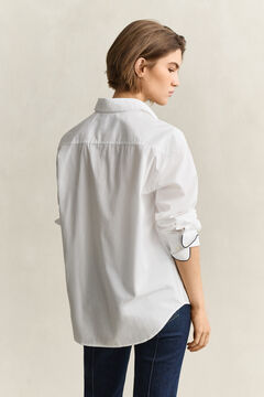 Piping Detail Shirt — WHITE 3