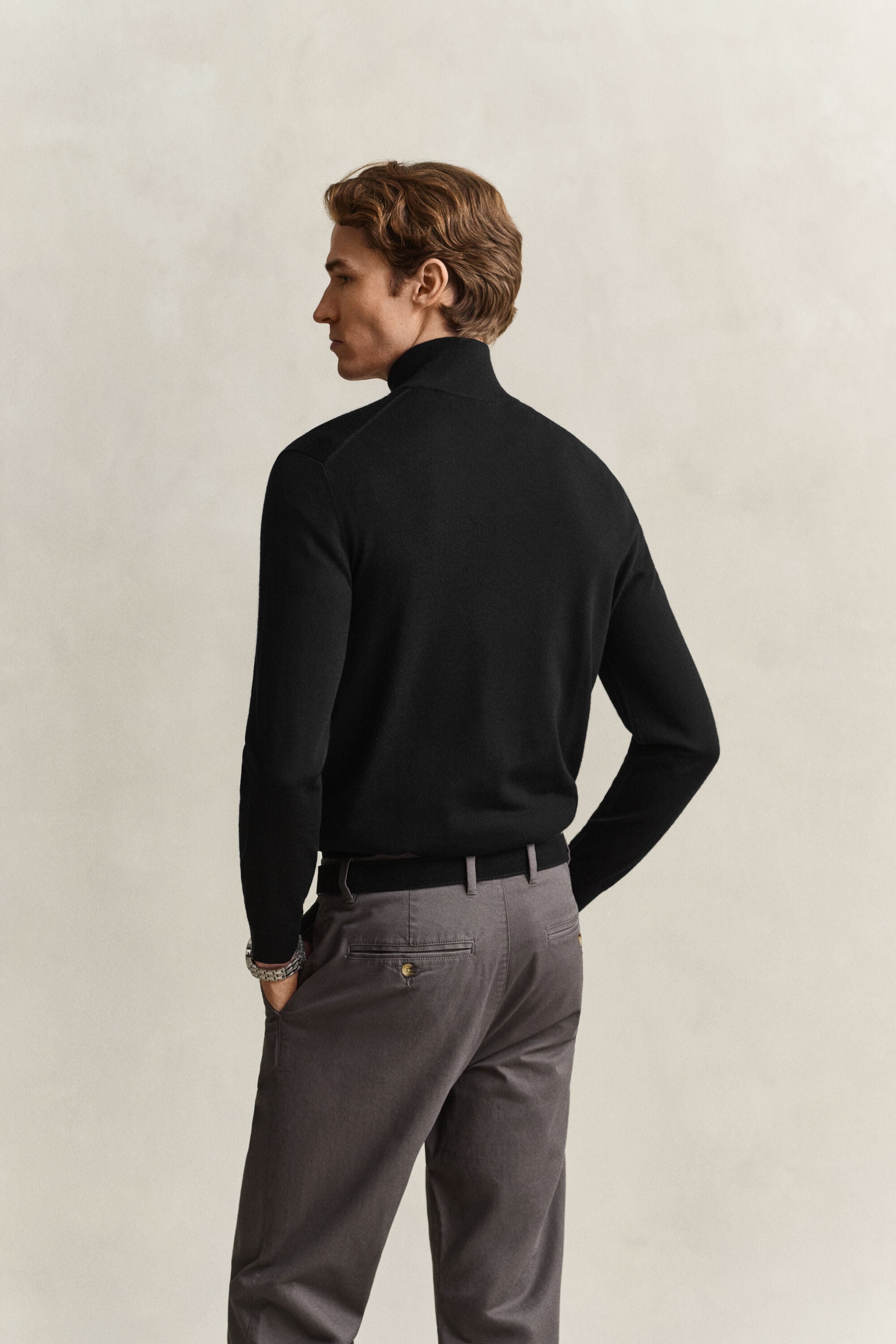 Merino Wool Half-Zip Sweater